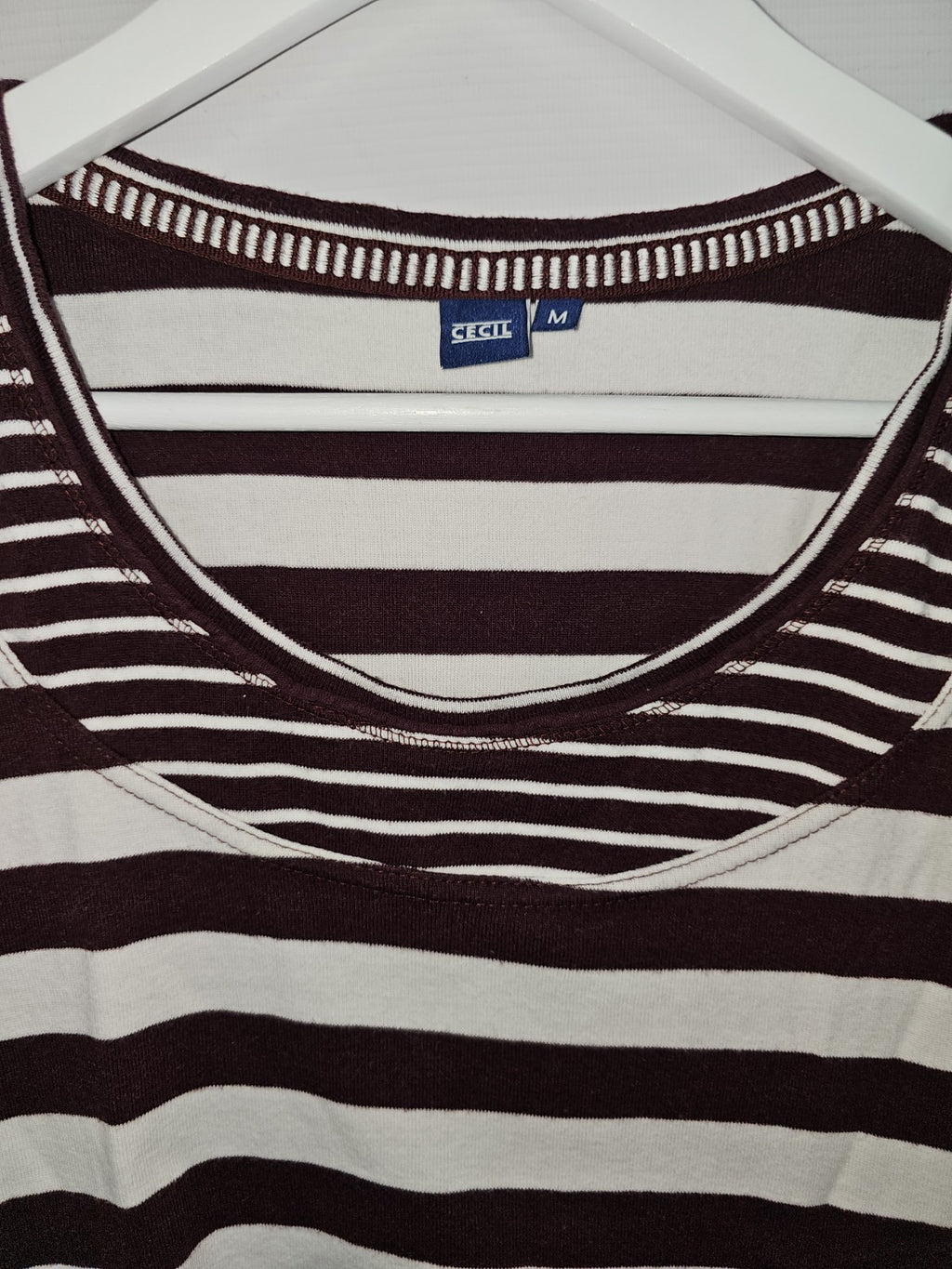 EK9042 Damen Trägershirt von Cecil, Weiß/Rot, Gr. M1