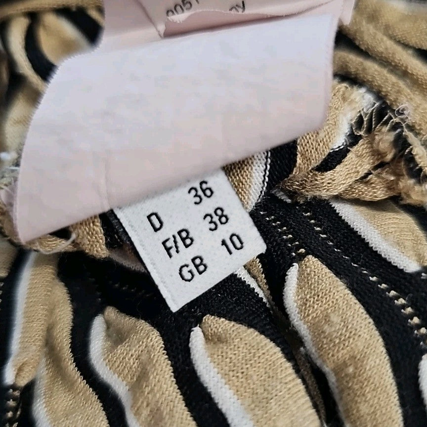 EK8661 Damen Langarmshirt von Madeleine, braun-schwarz, Gr. 364
