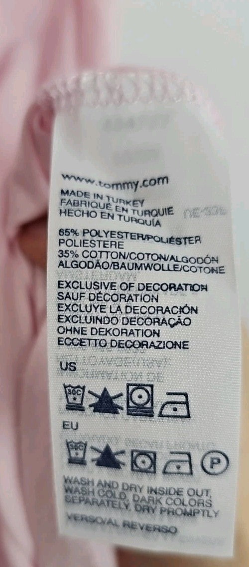 EK10018 Damen T-Shirt Hilfiger Gr.X-Large Rosa2
