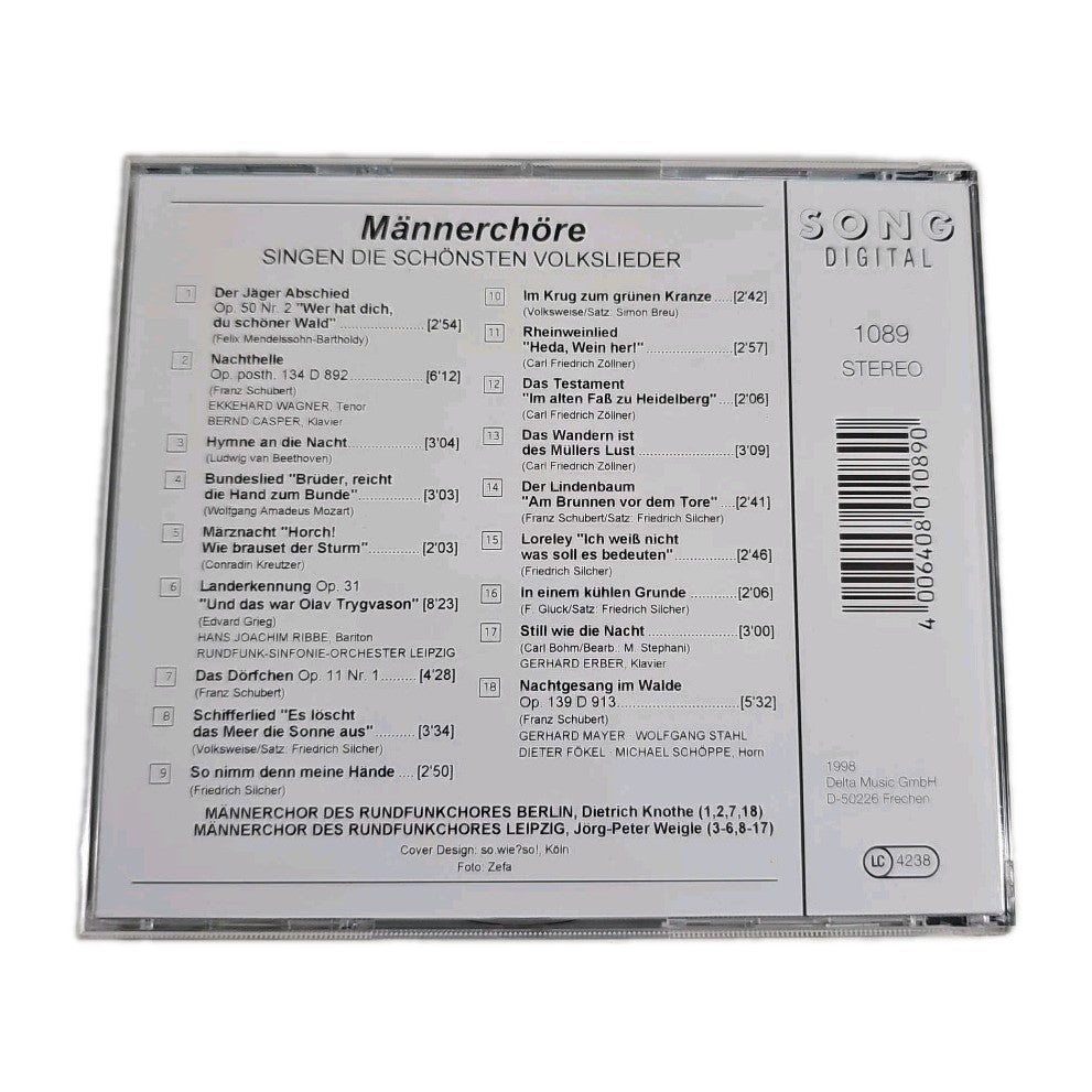 EB4069 Männerchöre singen die schönsten Volkslieder (CD; 1998)1