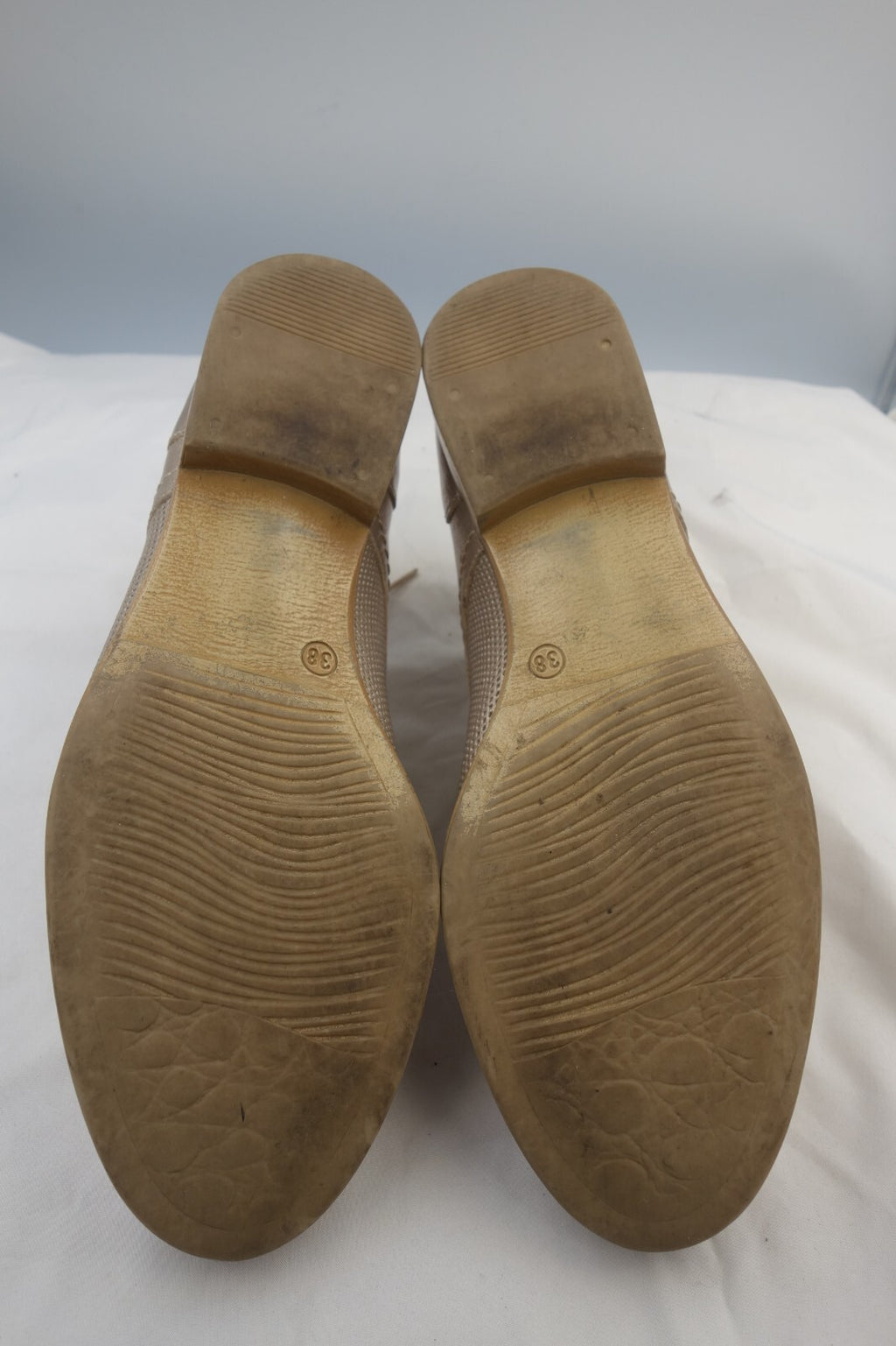 ES0358 Damen Halbschuhe von onmopiano, golden, Gr. 384