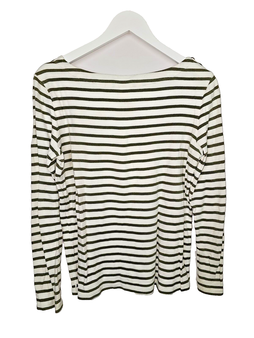 EK4933 Damen Langarmshirt von Scotch& Soda, grün-weiß, Gr.S3