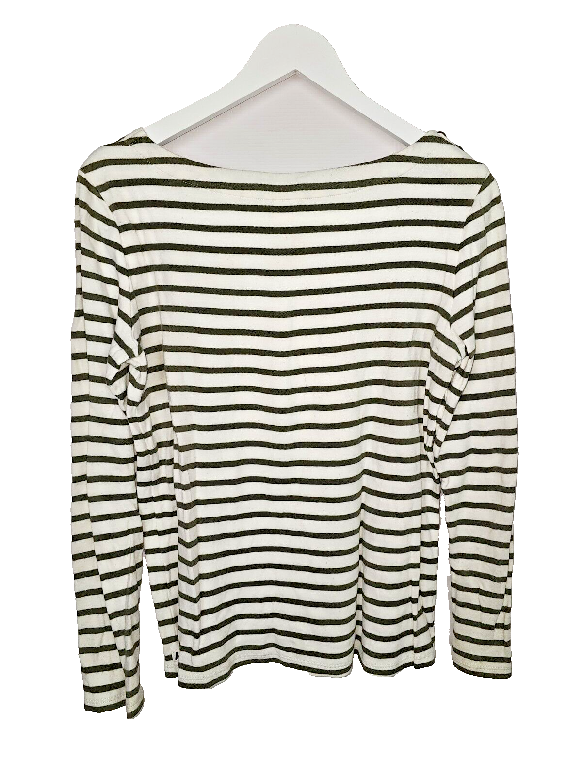 EK4933 Damen Langarmshirt von Scotch& Soda, grün-weiß, Gr.S3