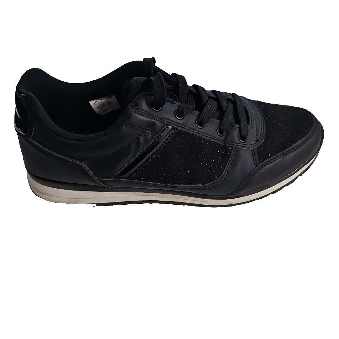ES0747 Damen Sneaker von Walkx, schwarz, Gr.412
