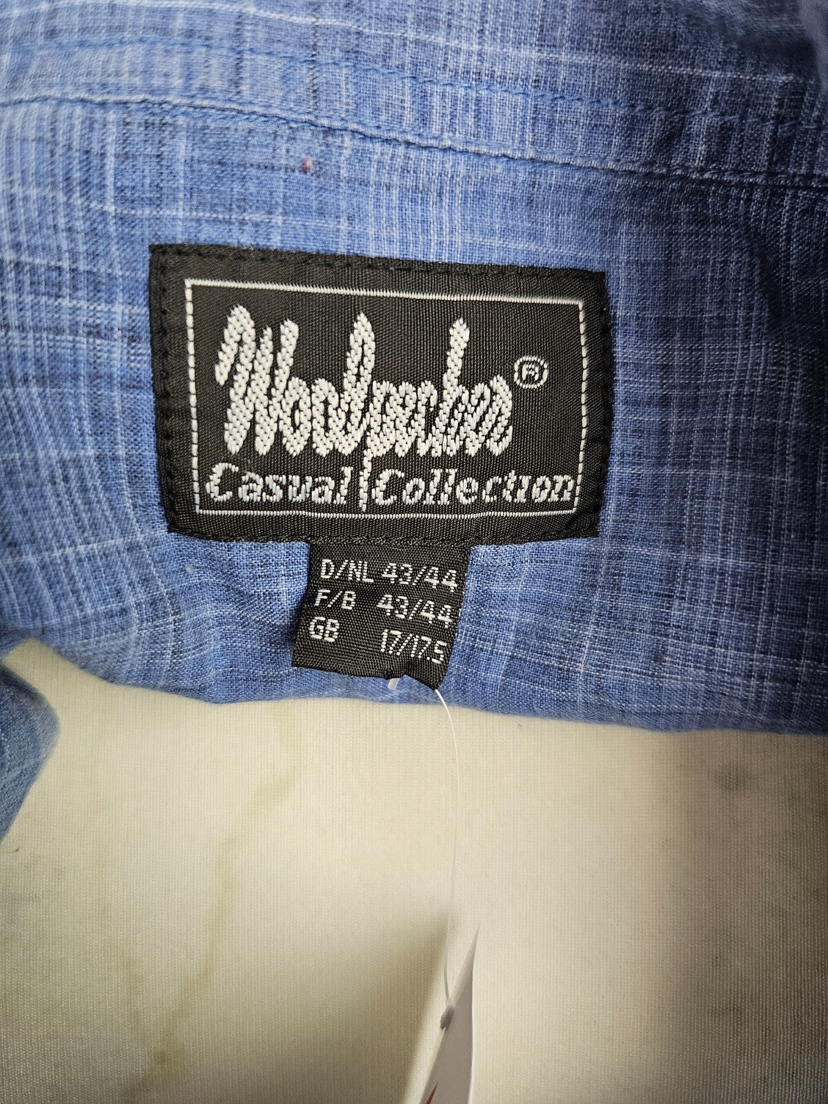 EK5680 Herren Hemd von Woodpecker, blau, Gr. 43/446
