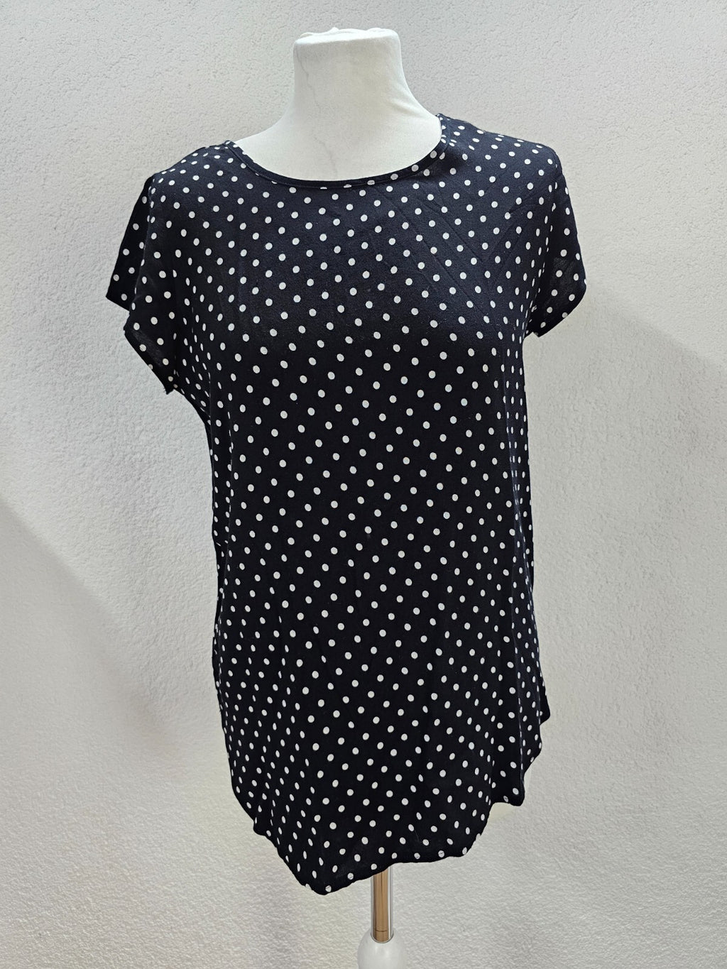 EK6205 Damen T-Shirt von Vero Moda, schwarz, gepunktet, Gr. S0