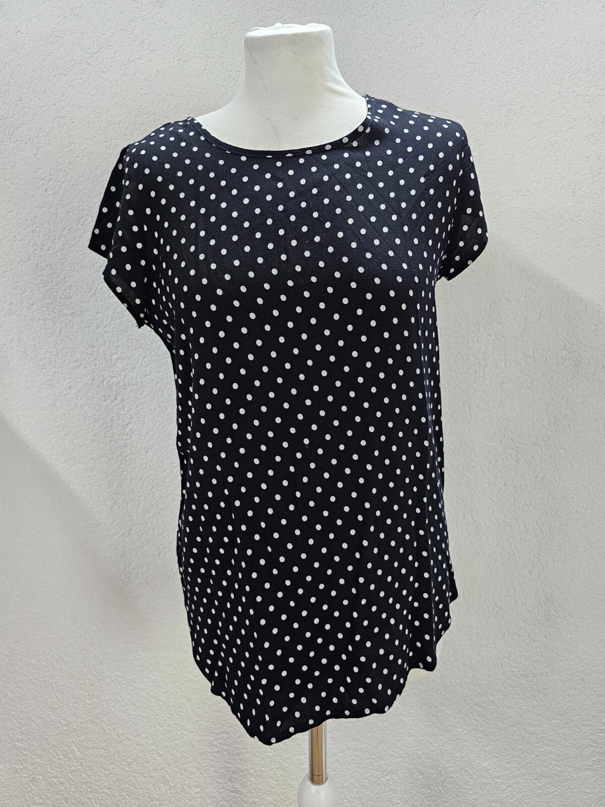 EK6205 Damen T-Shirt von Vero Moda, schwarz, gepunktet, Gr. S0