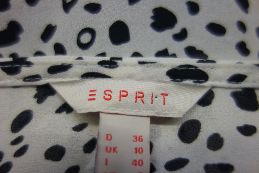 EK2350 Damen Bluse von Esprit, weiß-schwarz, gr. 364