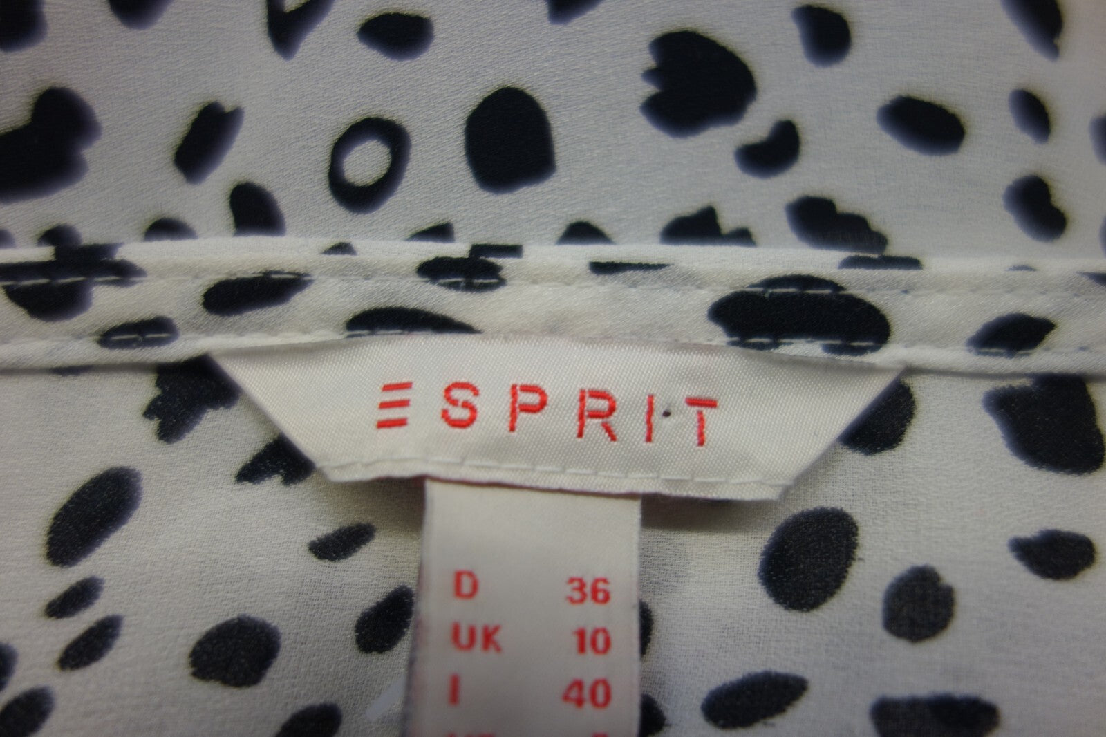 EK2350 Damen Bluse von Esprit, weiß-schwarz, gr. 364