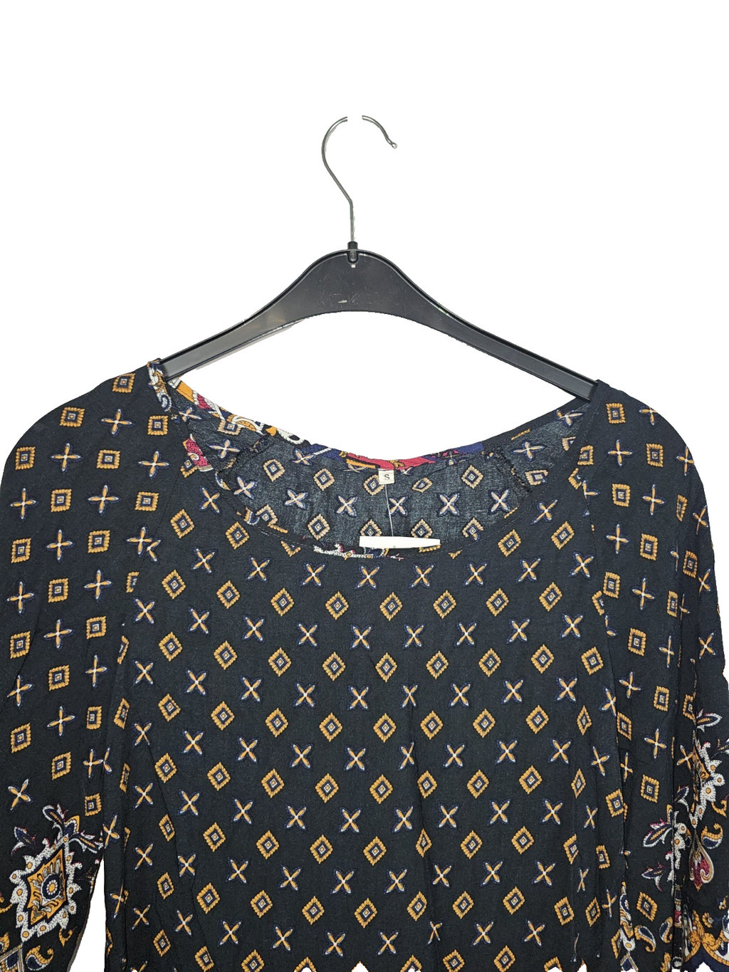 EK8191 Damen Blusenkleid, Mehrfarbig,  Gr. S1
