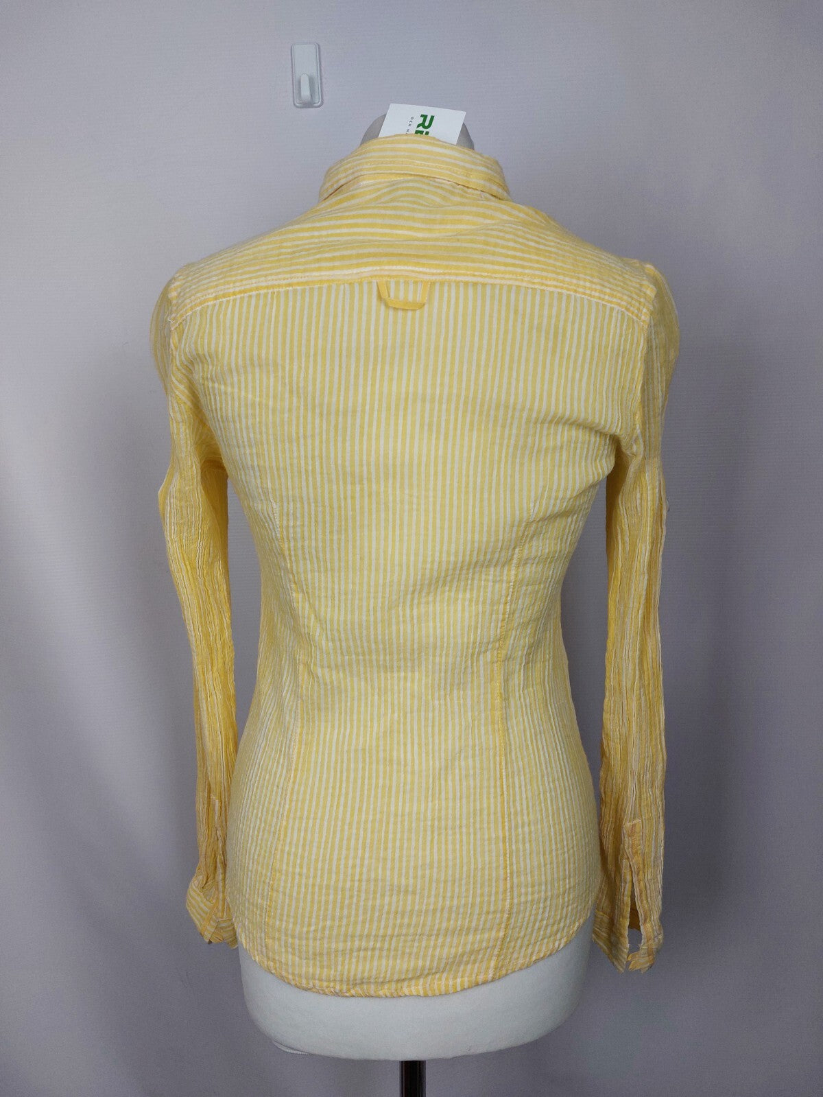 EK4048 Damen Bluse von Mango, gelb/weiß gestreift, Gr. S5