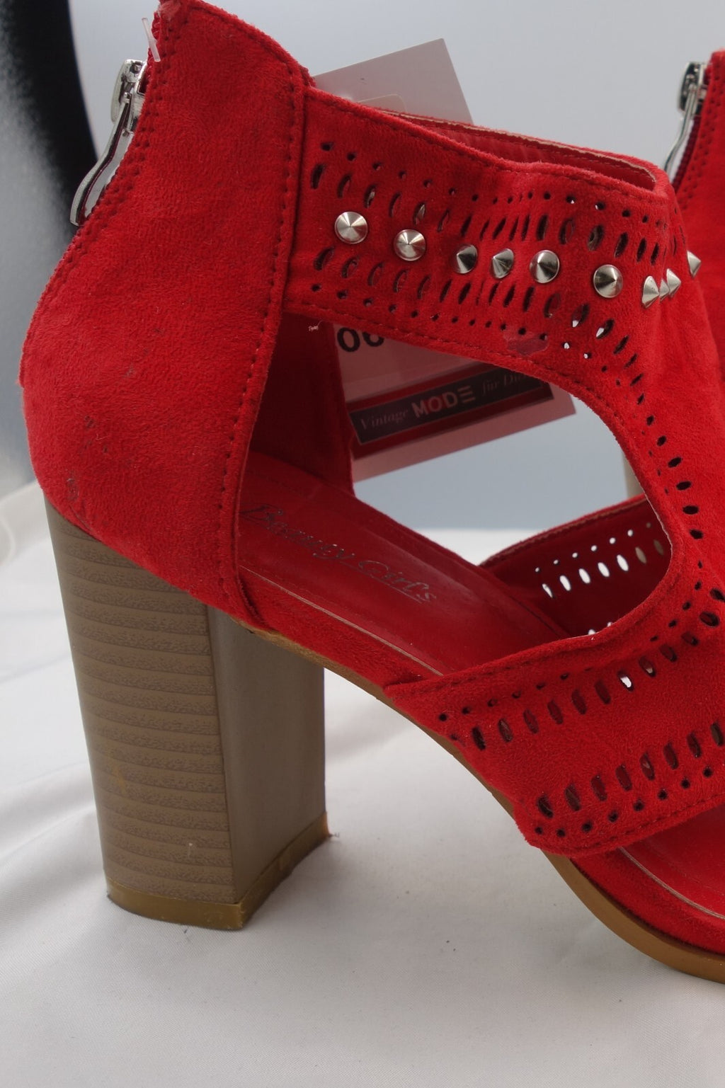 ES0069 Damen Sandalen von Beauty Girls, rot, Gr. 384