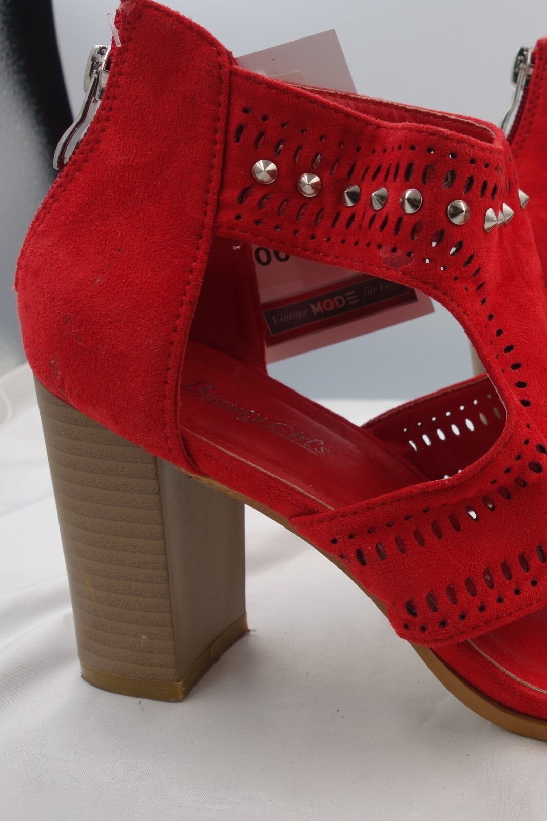 ES0069 Damen Sandalen von Beauty Girls, rot, Gr. 384