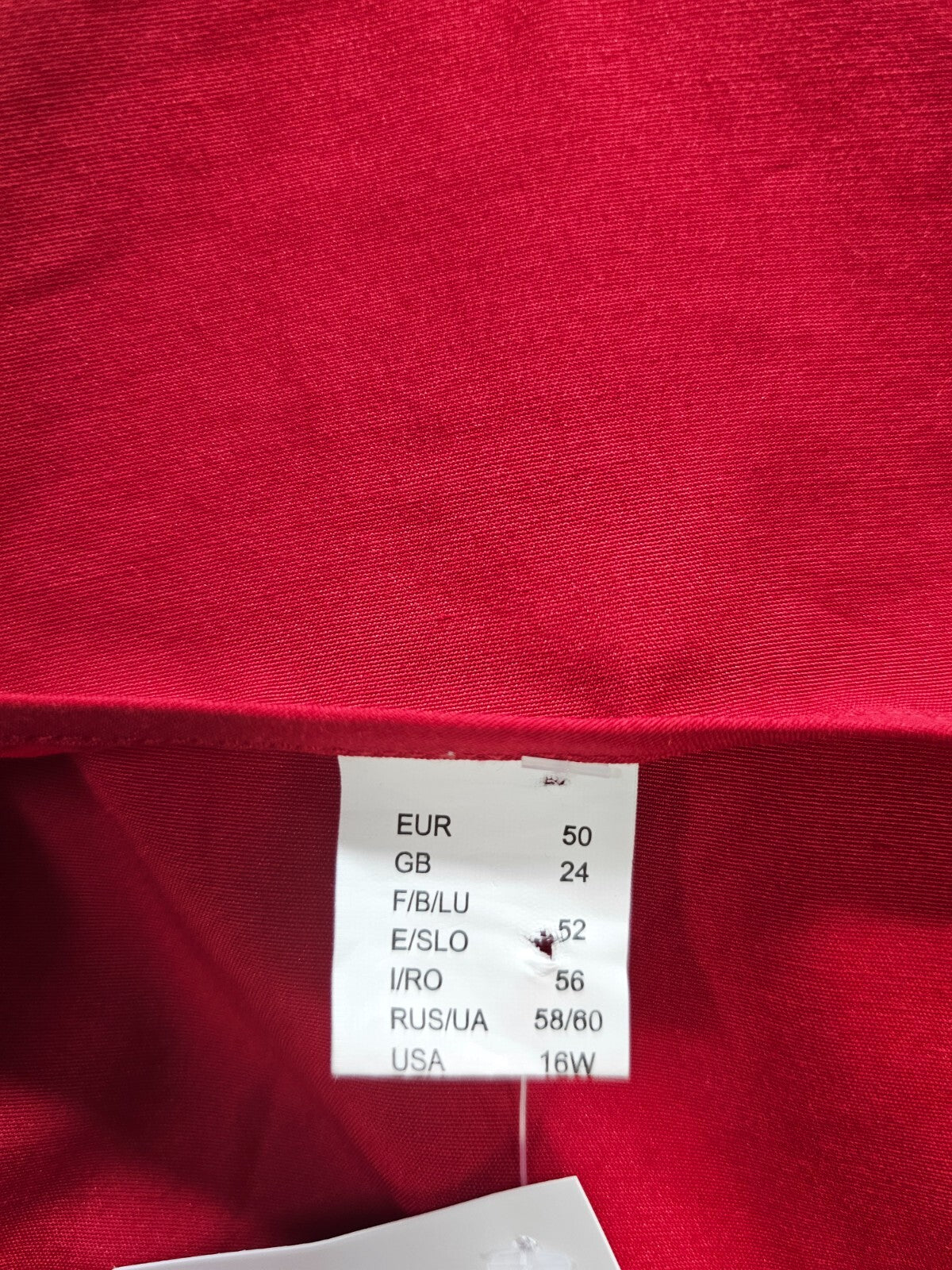 EK5115 Damen ärmelloses Shirt, rot, Gr. 504