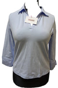 EK0324 Damen Shirt von Land´s End, blau, Gr. M (38/40)0