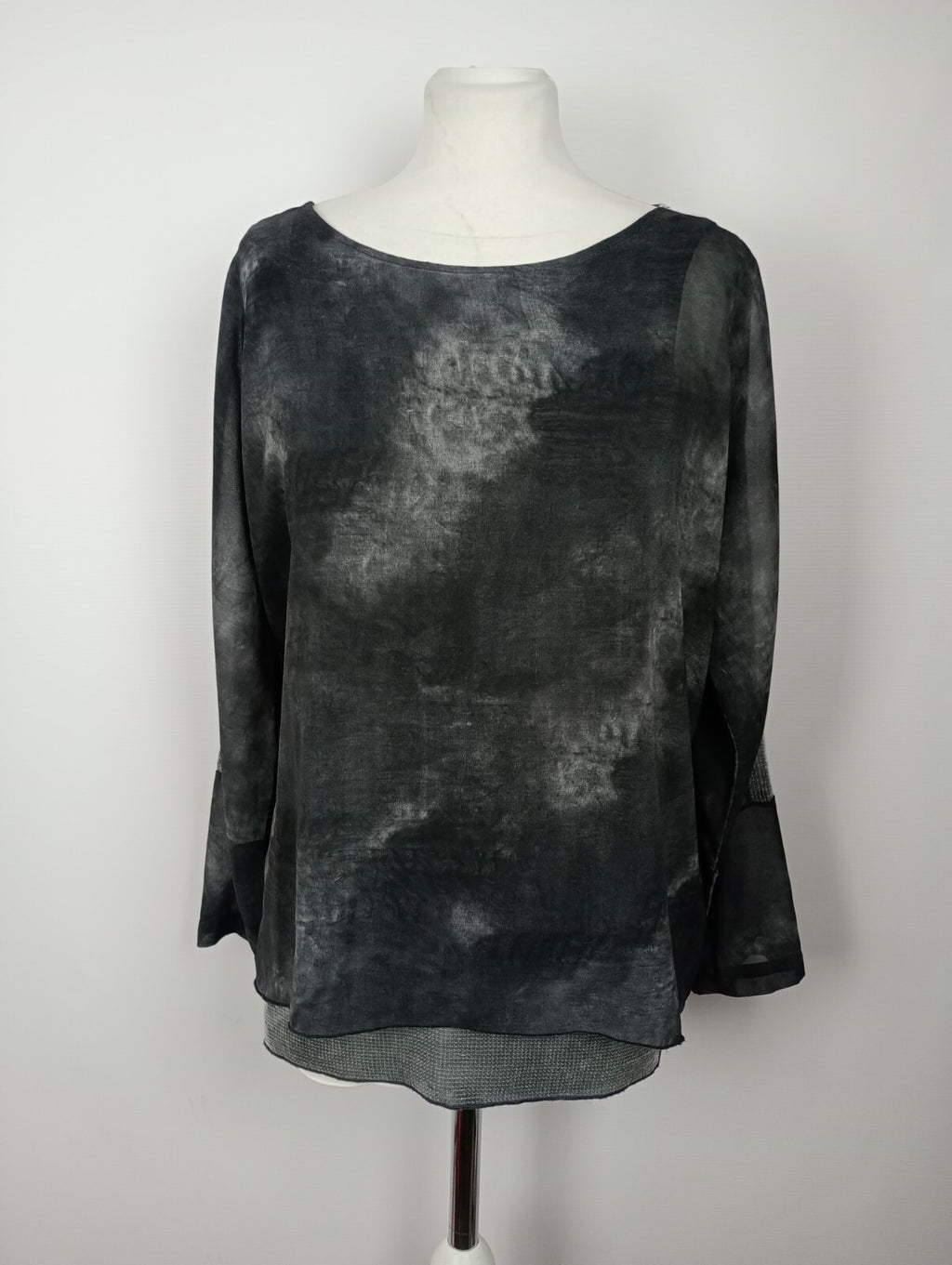 EK3900 Damen Bluse von Monari, grau, Gr. 380