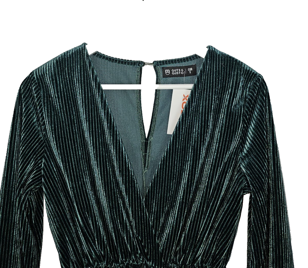 EK7080 Damen Kleid von Guts& Gusto, Grün, Gr.S1
