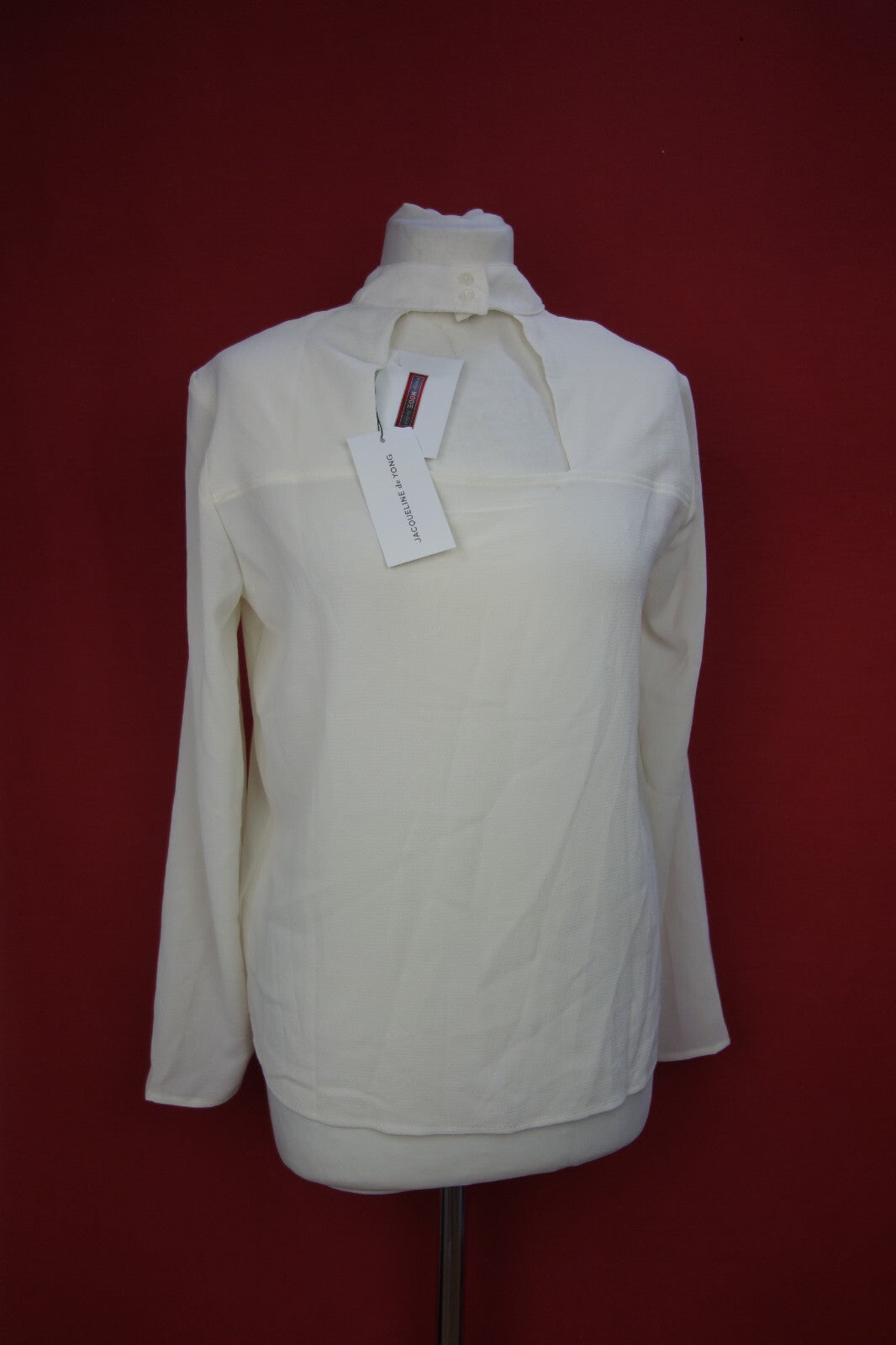EK2215 Damen Bluse von JACQUELINE de YONG, Perlweiß, Gr.380
