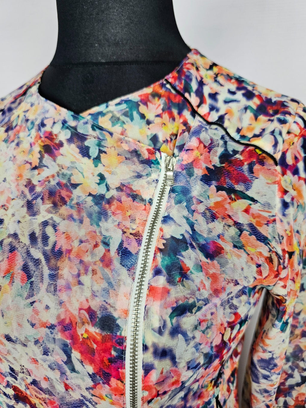EK5724 Damen Bluse von Promod, mehrfarbige Blumen, Gr.M (Größentabelle)3