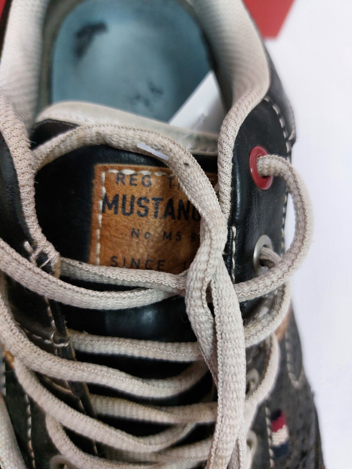 ES0495 Herren Schuhe von Mustang, dunkelgrau, Gr. 462