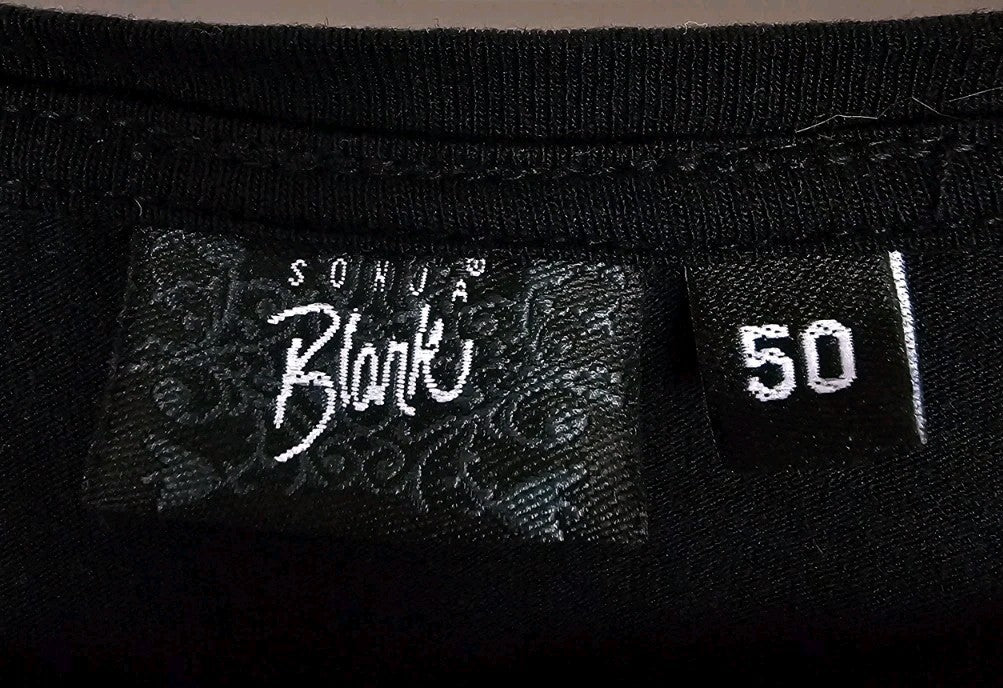 EK10593 Damen T-Shirt Sonja Blank Gr.50 Schwarz1
