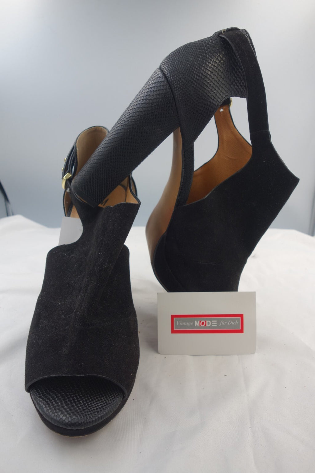 ES0032 Damen Sandalen von H&M, schwarz, Gr. 400