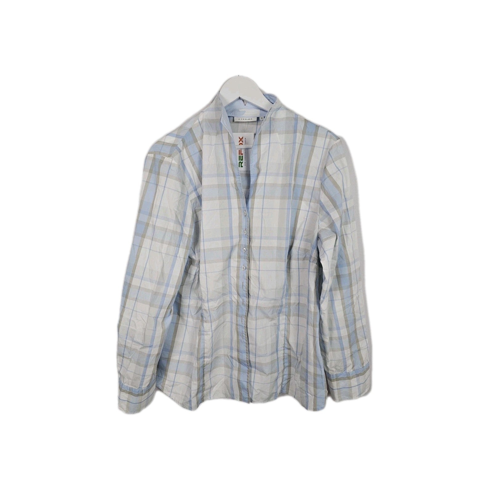 EK10825 Herren Hemd Eterna Gr.48 Blau Karriert0