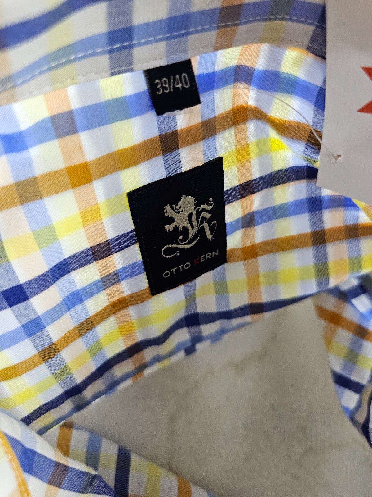EK5763 Herren Hemd von Otto Kern, kariert, Gr. 39/406