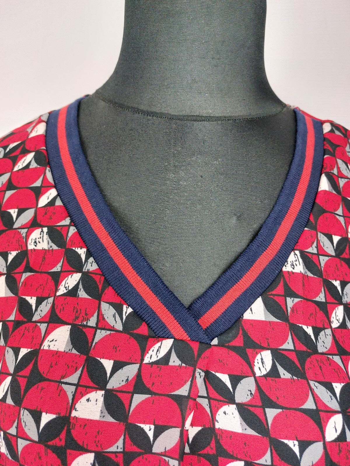 EK5057 Damen Bluse, rot, Gr.405