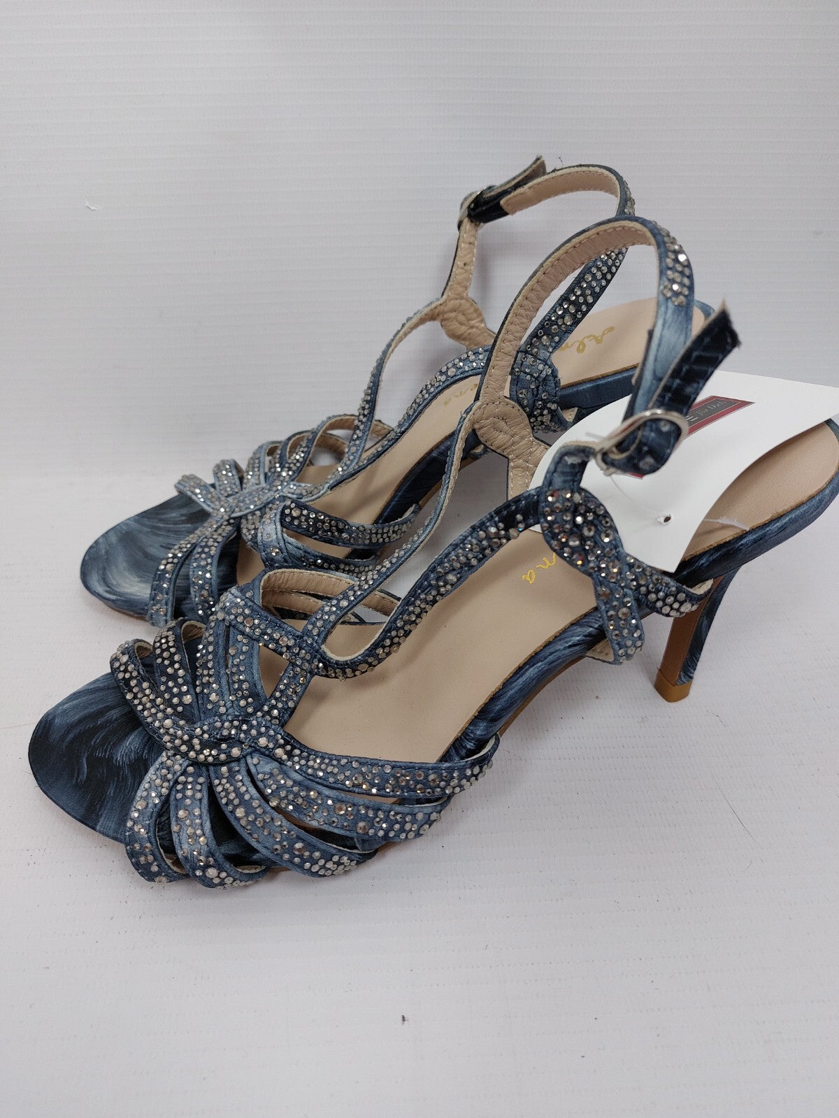 ES0500 Damen Sandaletten von Alma en Pena, blau, Gr. 361