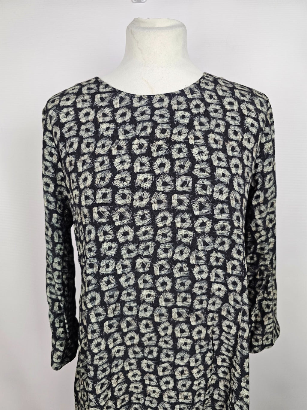 EK5342 Damen Kleid von Marc O`Polo, schwarz/beige, Gr. 361