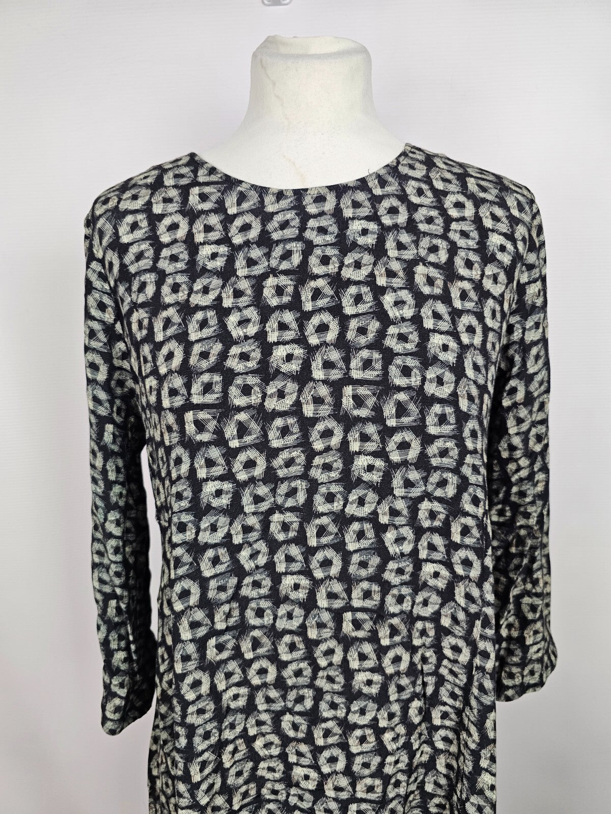 EK5342 Damen Kleid von Marc O`Polo, schwarz/beige, Gr. 361