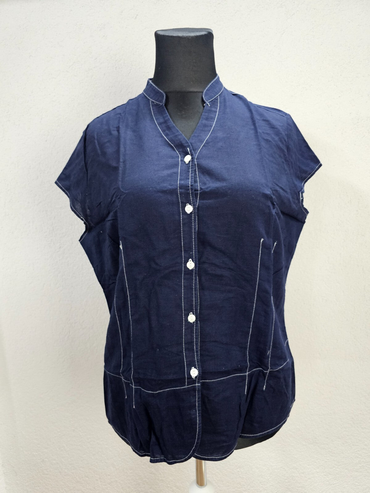 EK0939 Damen Bluse von Yessica, blau, Gr. 480
