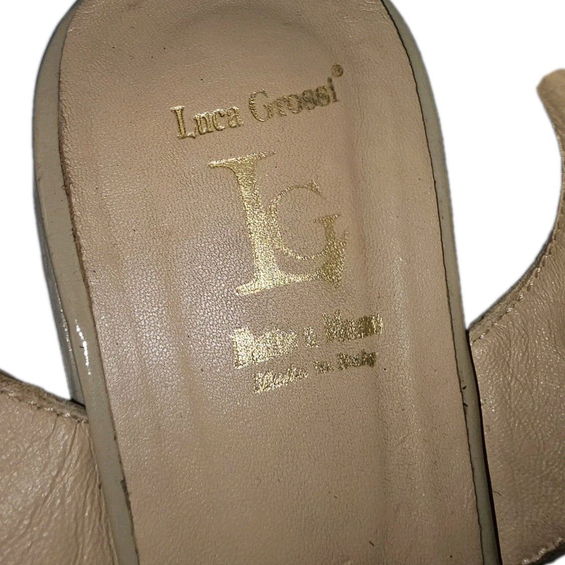ES810 Damen Sandale von Luca Grossi, beige, Gr.382