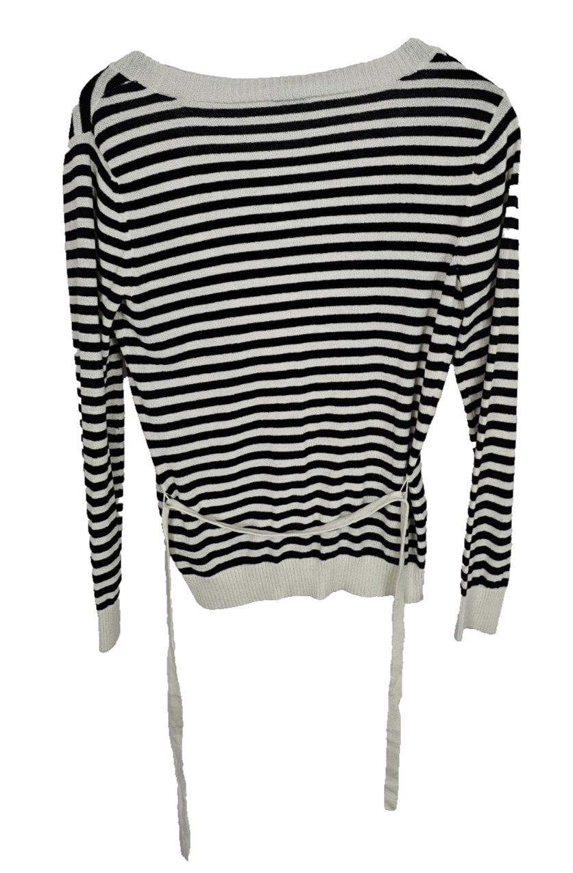 EK8184 Damen Strickjacke von More&More, Weiß-schwarz,  Gr. 385