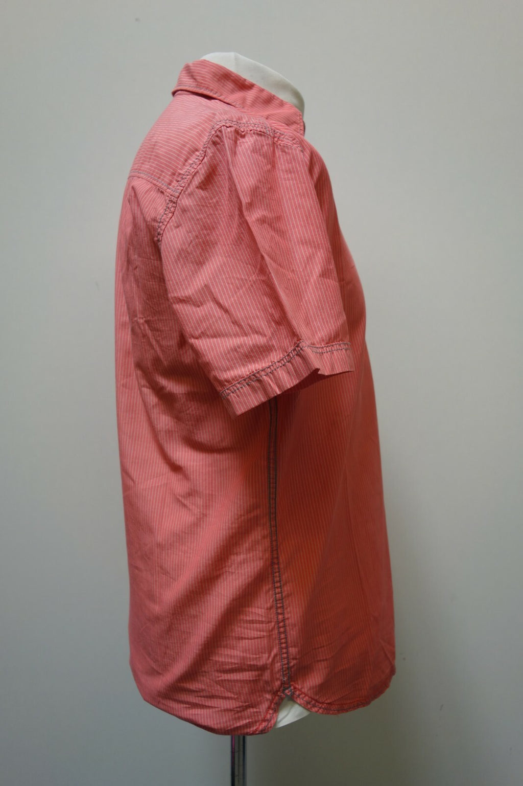 EK0670 Herren Hemd von s.Oliver, rosa, gestreift, S3