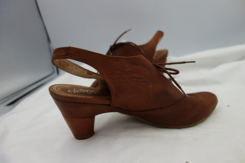 ES547 Braune Lederschuhe in Größe 381