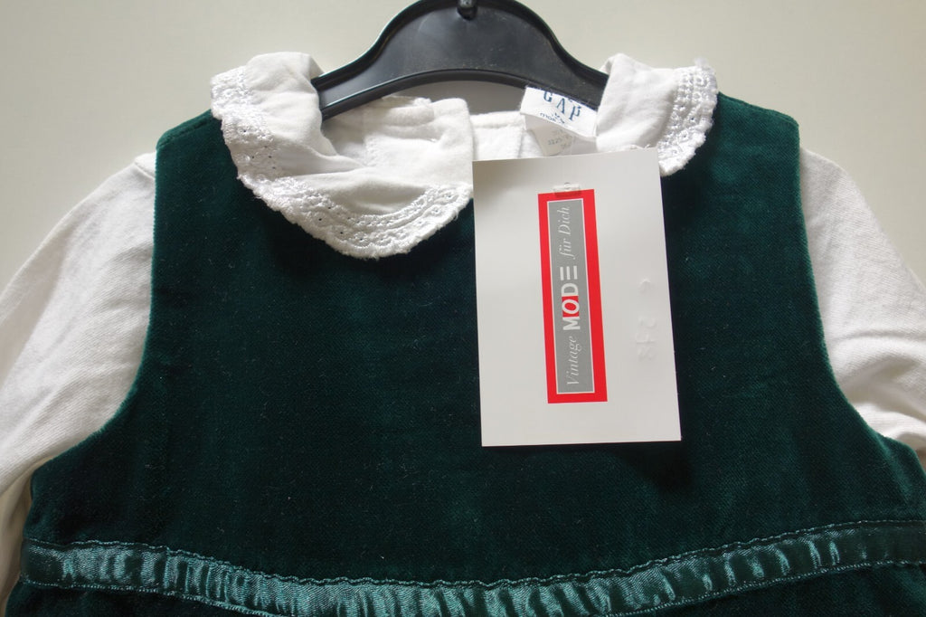 EK0578 Mädchen Kleid von GAP, grün, Gr. 12 - 18 M1