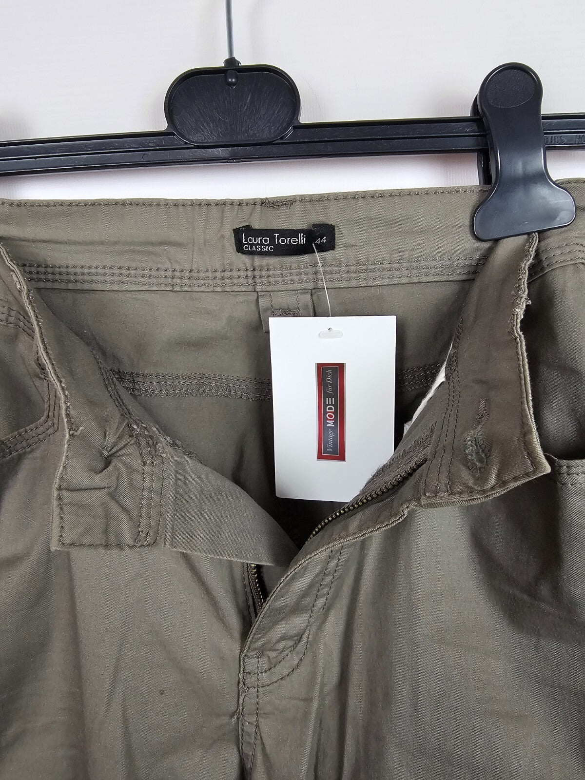 EK6409 Damen Stoffhose von Laura Torelli, Braun, Gr.:443