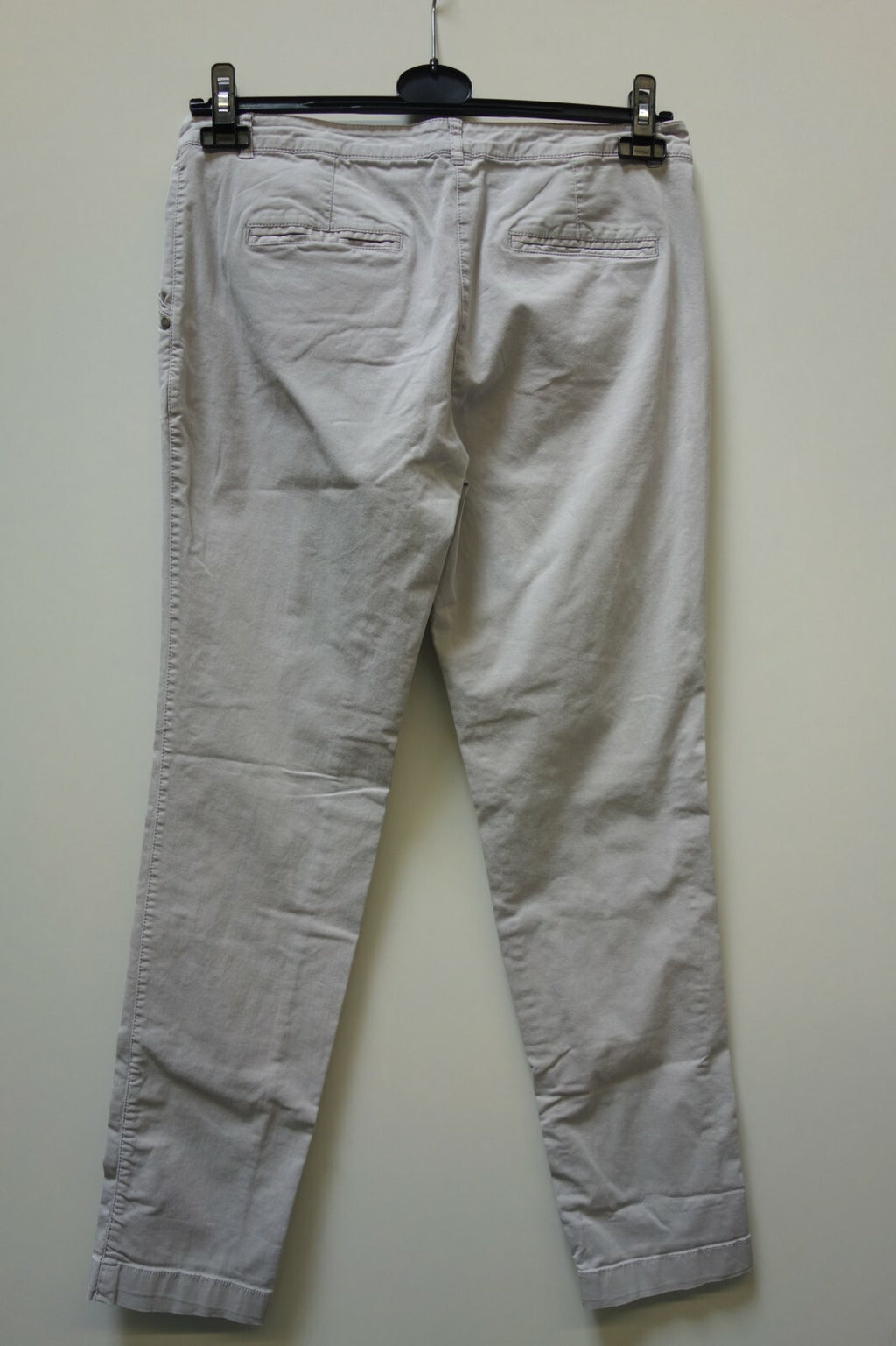 EK0793 Damen Stoff Hose von s. Olivier hell grau Gr 381