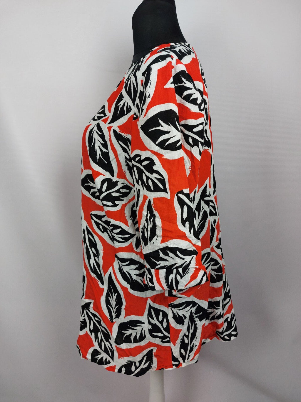 EK3696 Damen Bluse von inco-fashion, rot/weiß/schwarz, Gr. 483