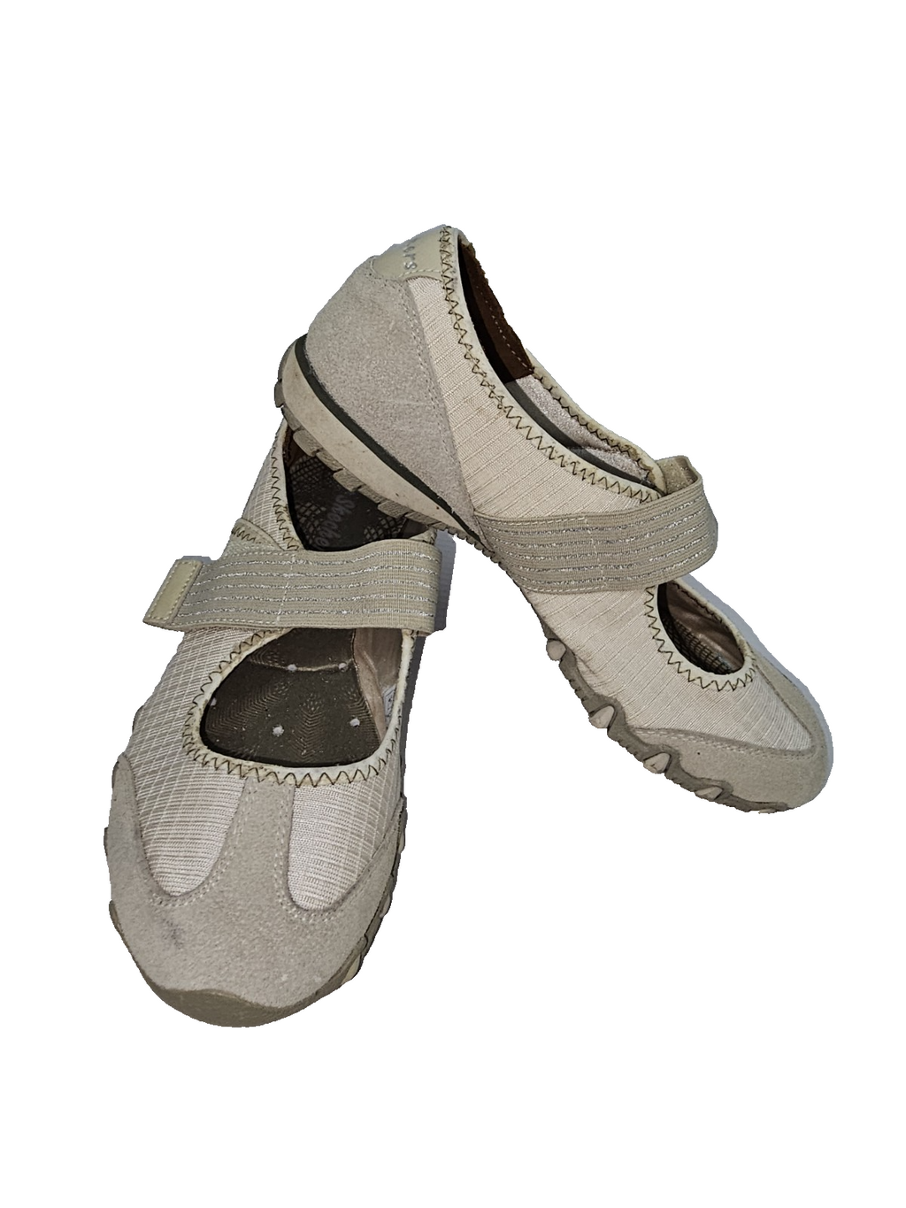 ES744 Damen Halbschuh von Skechers, Beige, Gr.36 Leder0