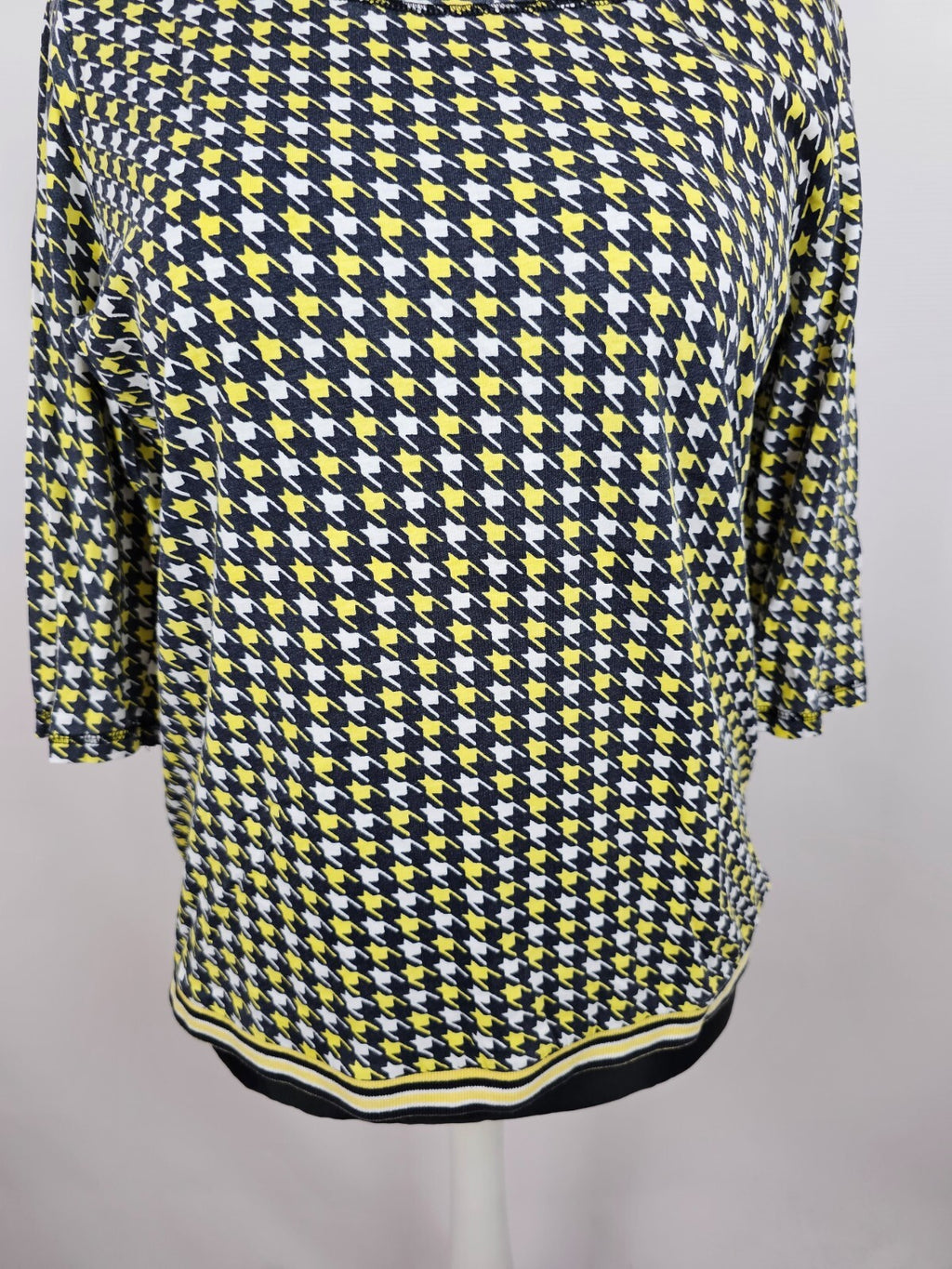 EK5368 Damen Shirt, grauschwarz/gelb/weiß, Gr. 462