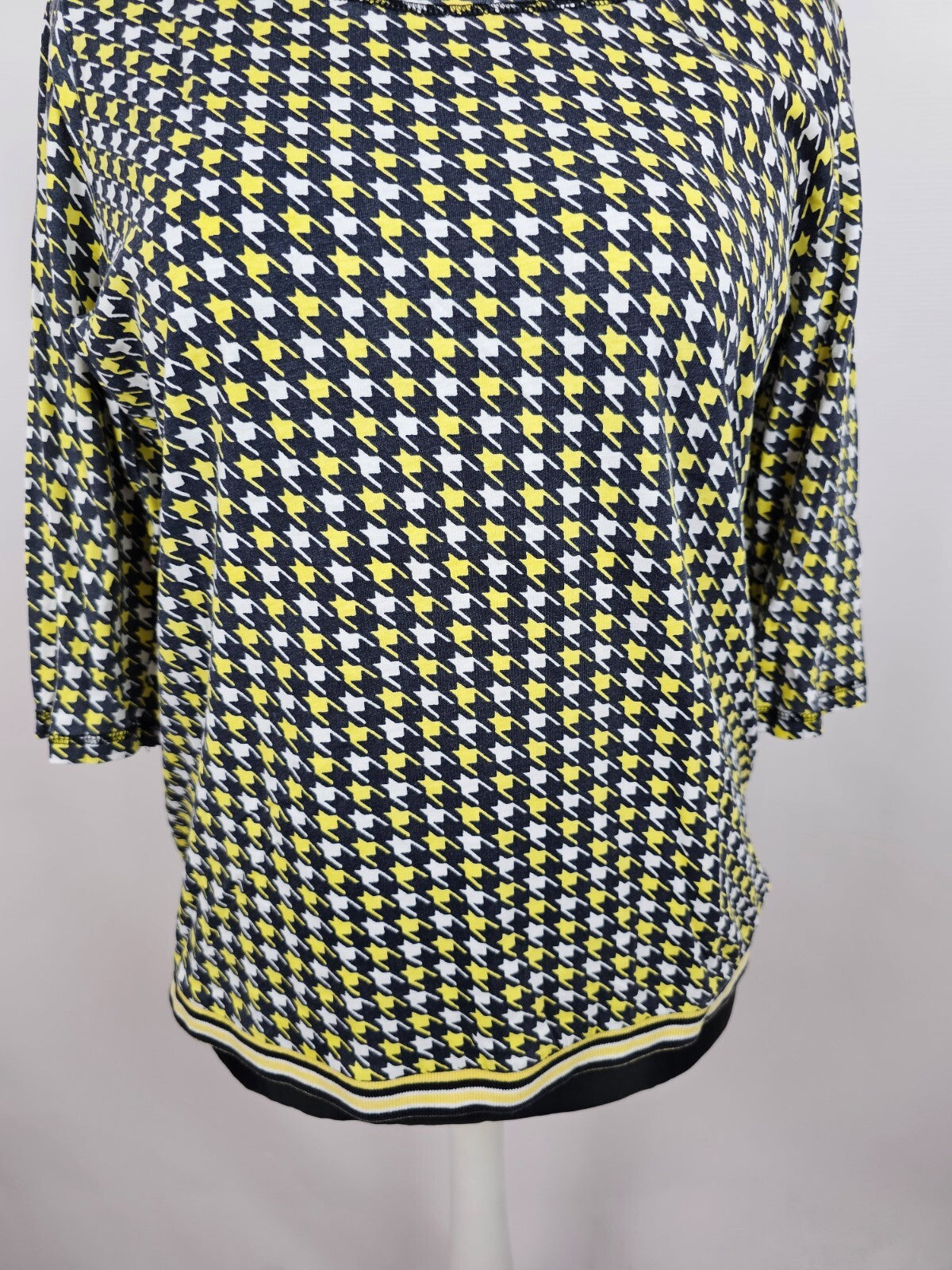 EK5368 Damen Shirt, grauschwarz/gelb/weiß, Gr. 462