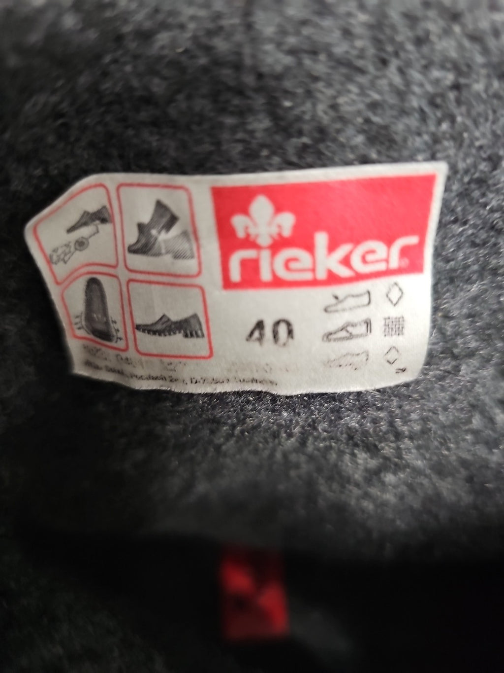 Es705 Winter Stiefelette Rieker Gefüttert Grau Gr 40 wie neu3