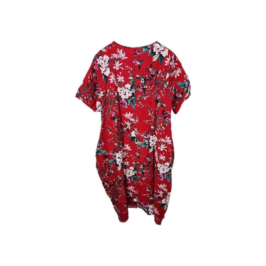 EK9127 Damenkleid Lang Rot Gr.M1