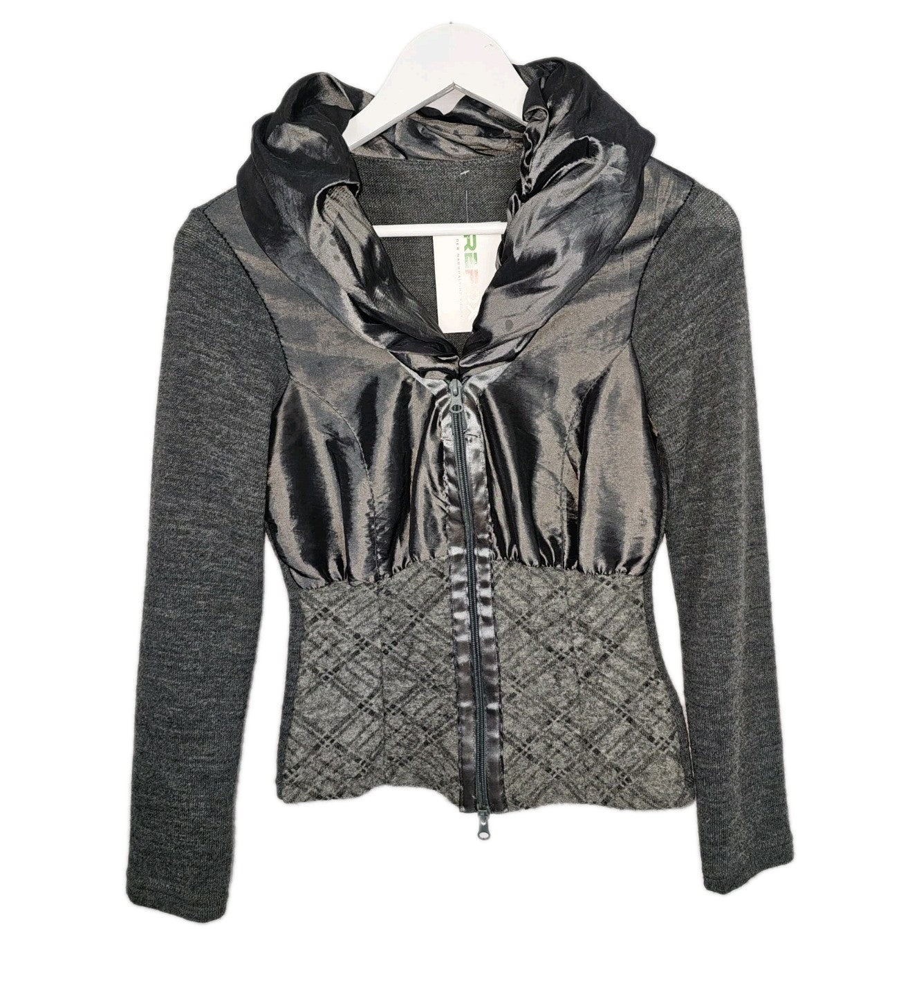 EK10482 Damen Strickjacke, grau, Gr.S0