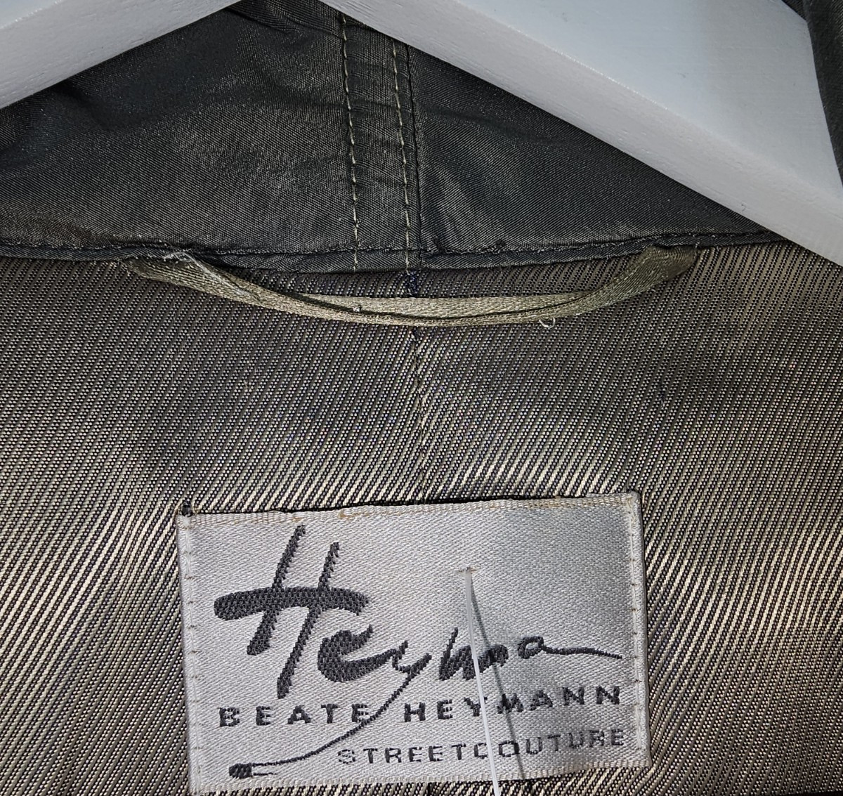 EK7517 Damen Mantel von Beate Heymann, grau, Gr.385