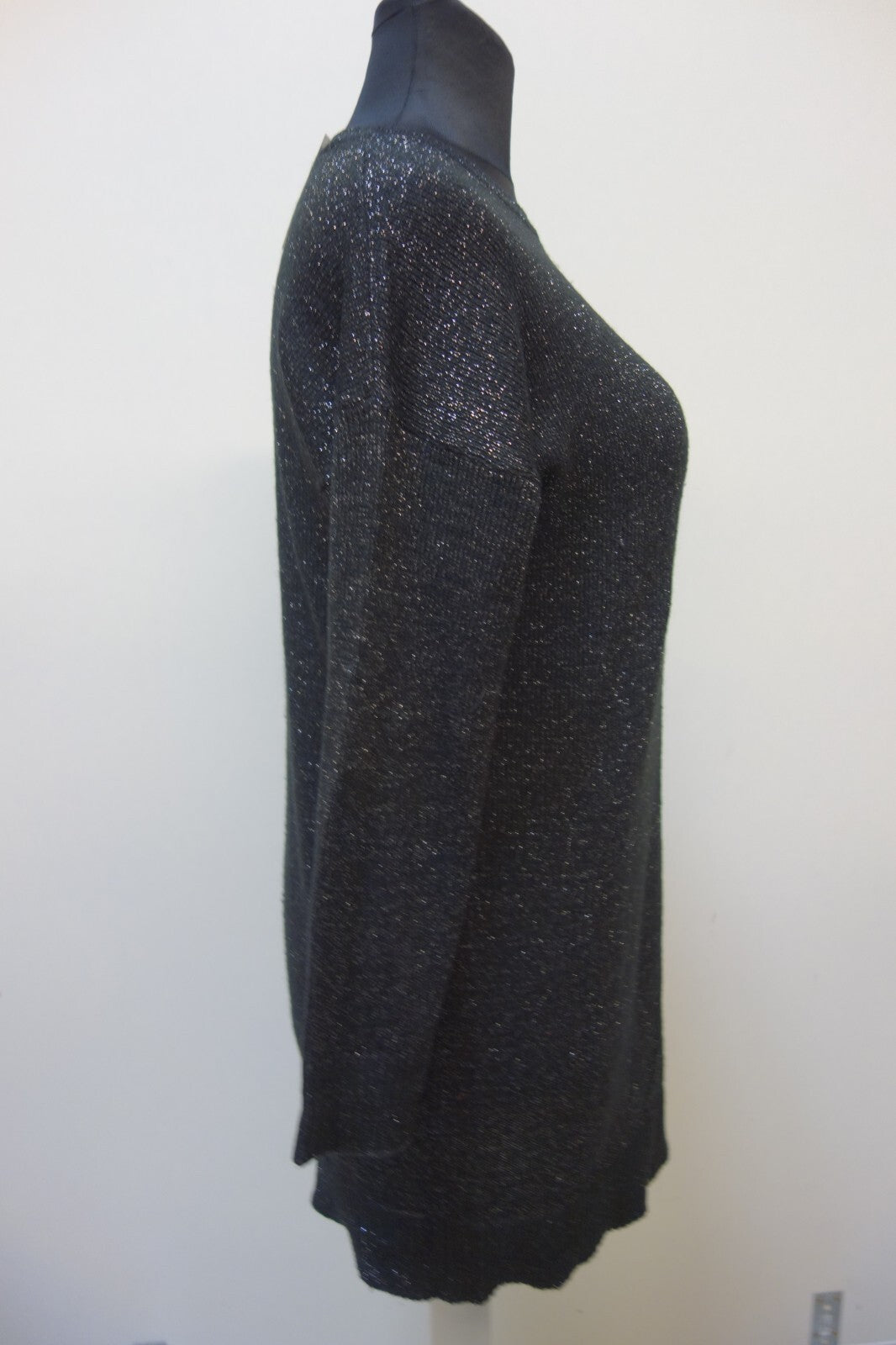 EK2100 Damen Pullover von Esmara, schwarz-glitzernd, gr. 40/422