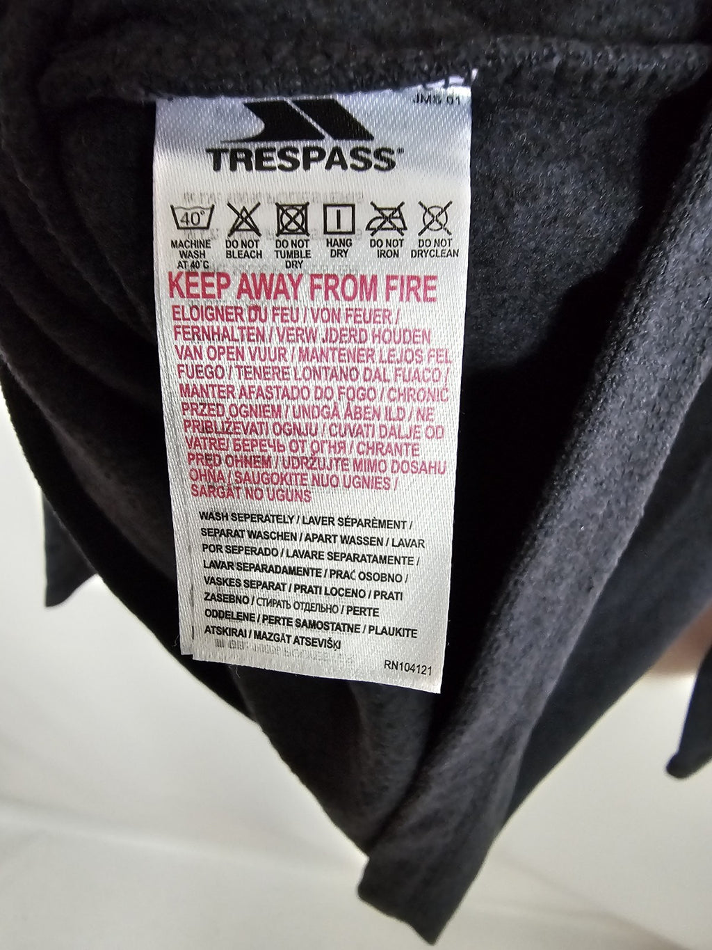 EK3280 Herren Pullover von Trespass, Schwarz, Gr. 1045